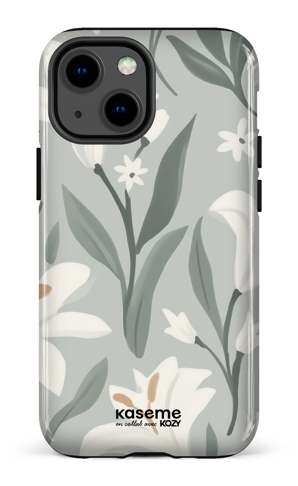 Étui impact pour cellulaire - La danse des lys sauge