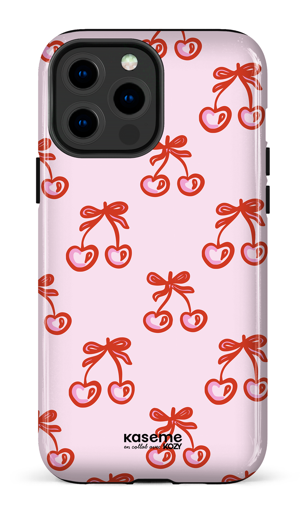 Étui impact pour cellulaire - Cerises bouclées