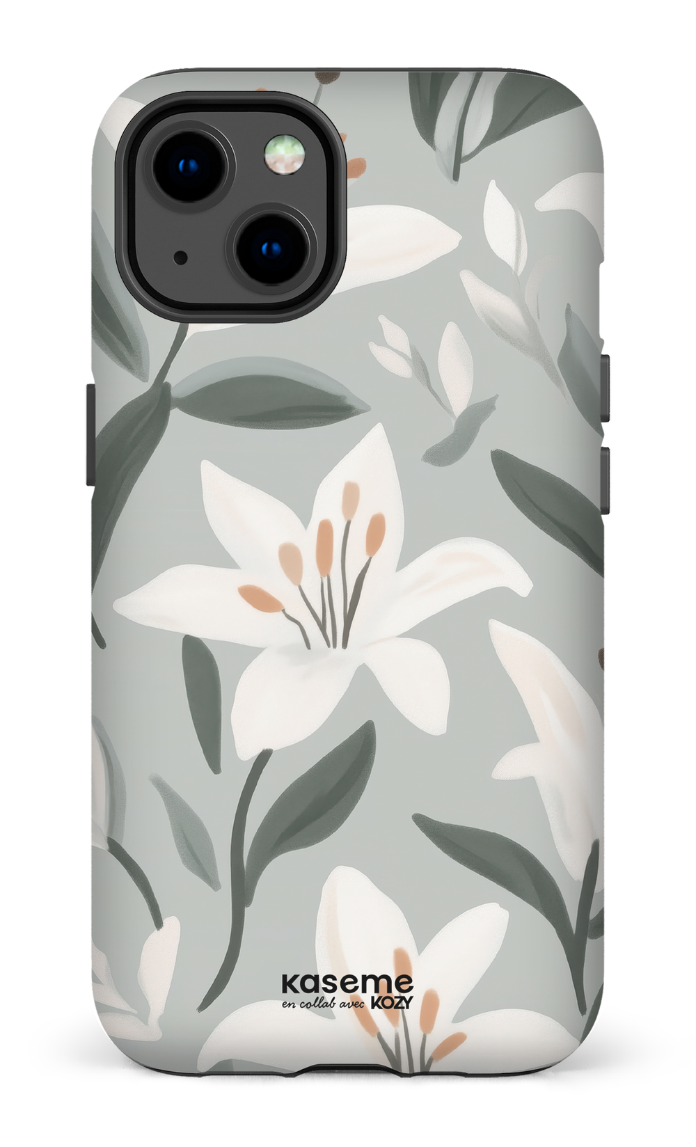 Étui impact pour cellulaire - La danse des lys bleu