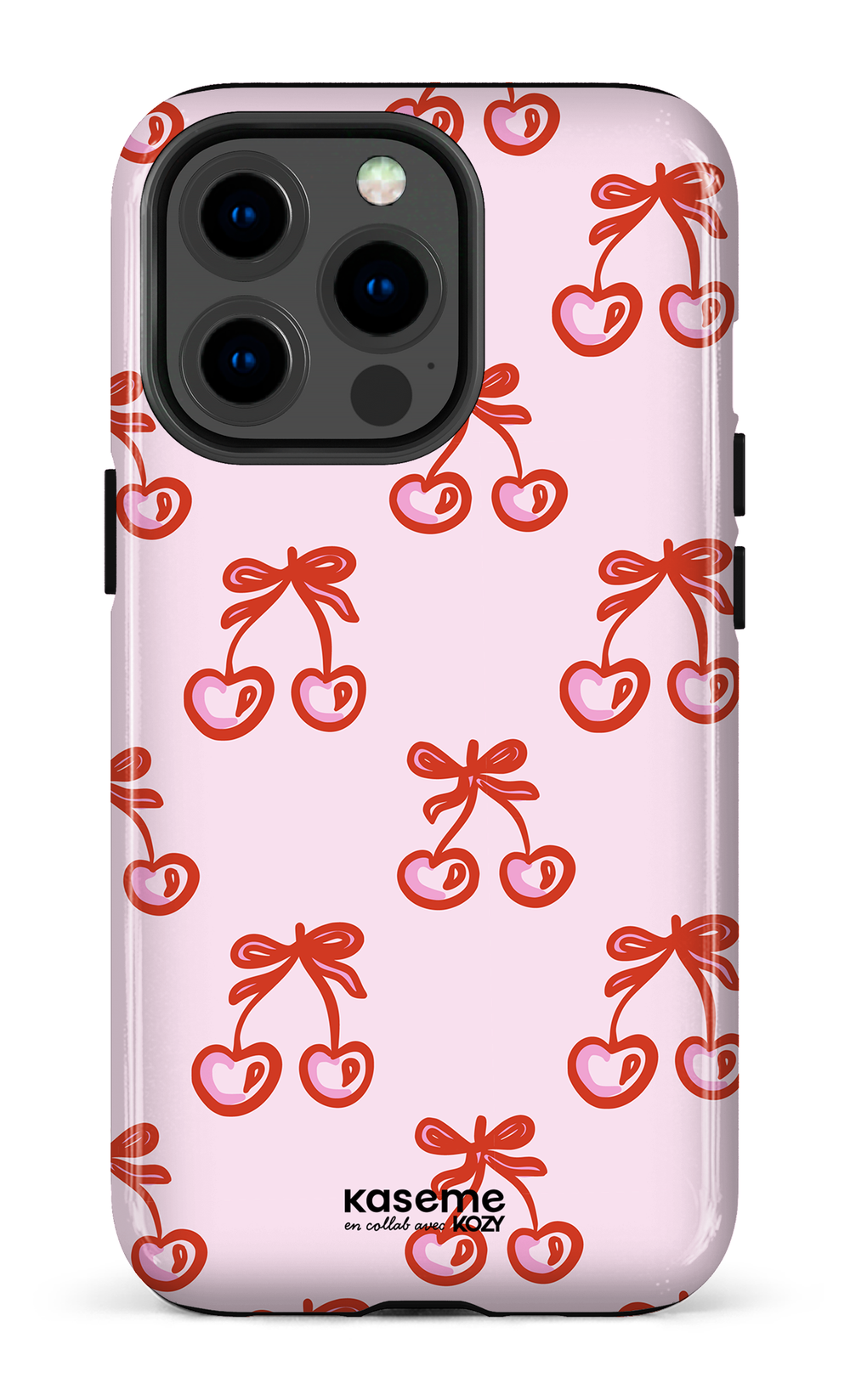 Étui impact pour cellulaire - Cerises bouclées