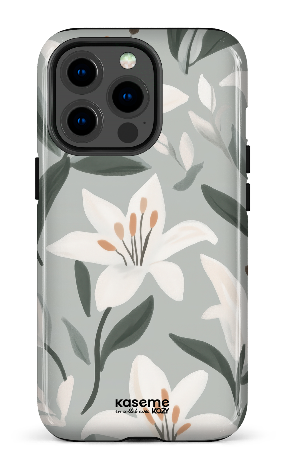 Étui impact pour cellulaire - La danse des lys bleu