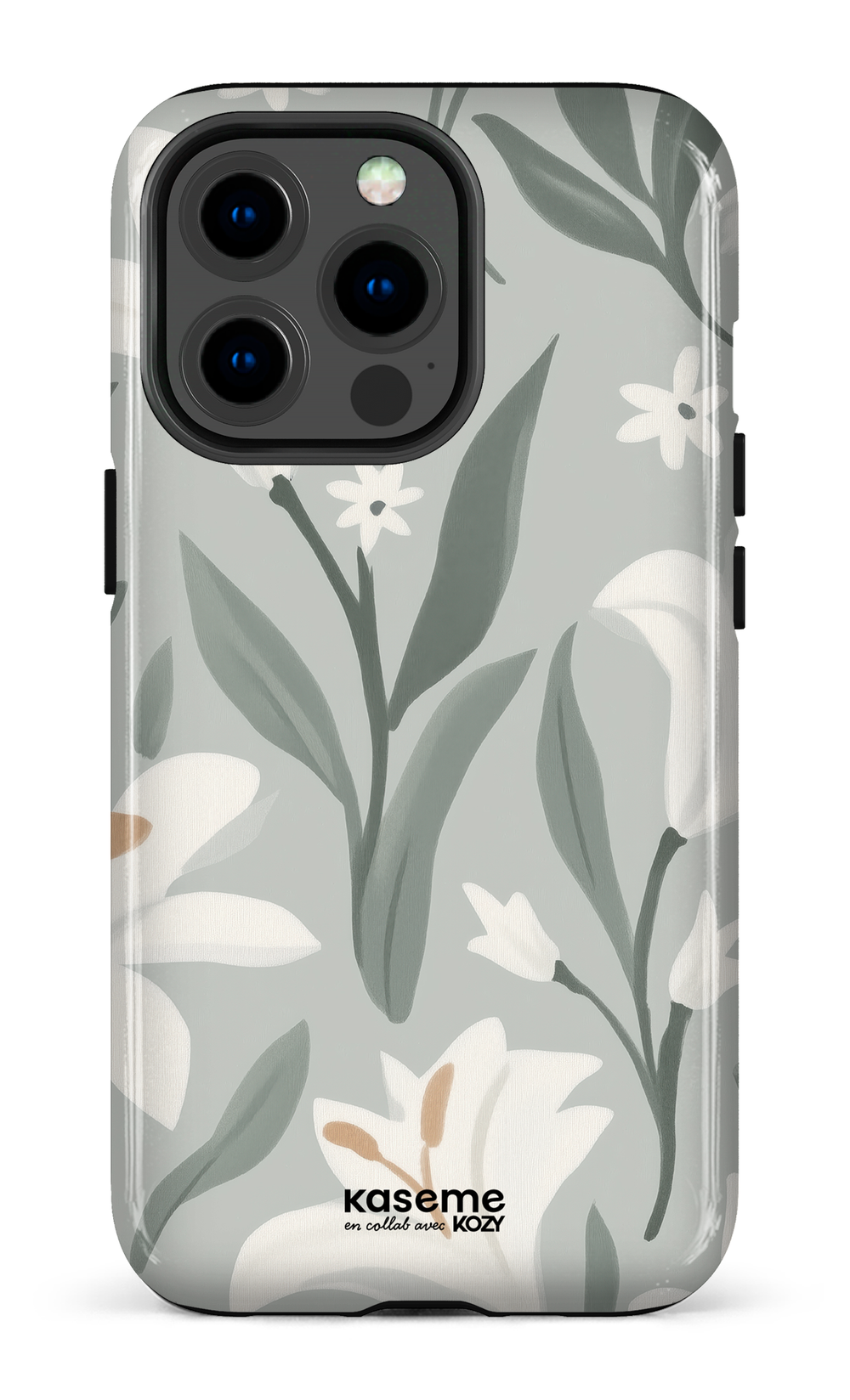 Étui impact pour cellulaire - La danse des lys sauge