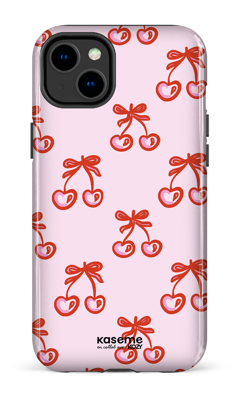 Étui impact pour cellulaire - Cerises bouclées