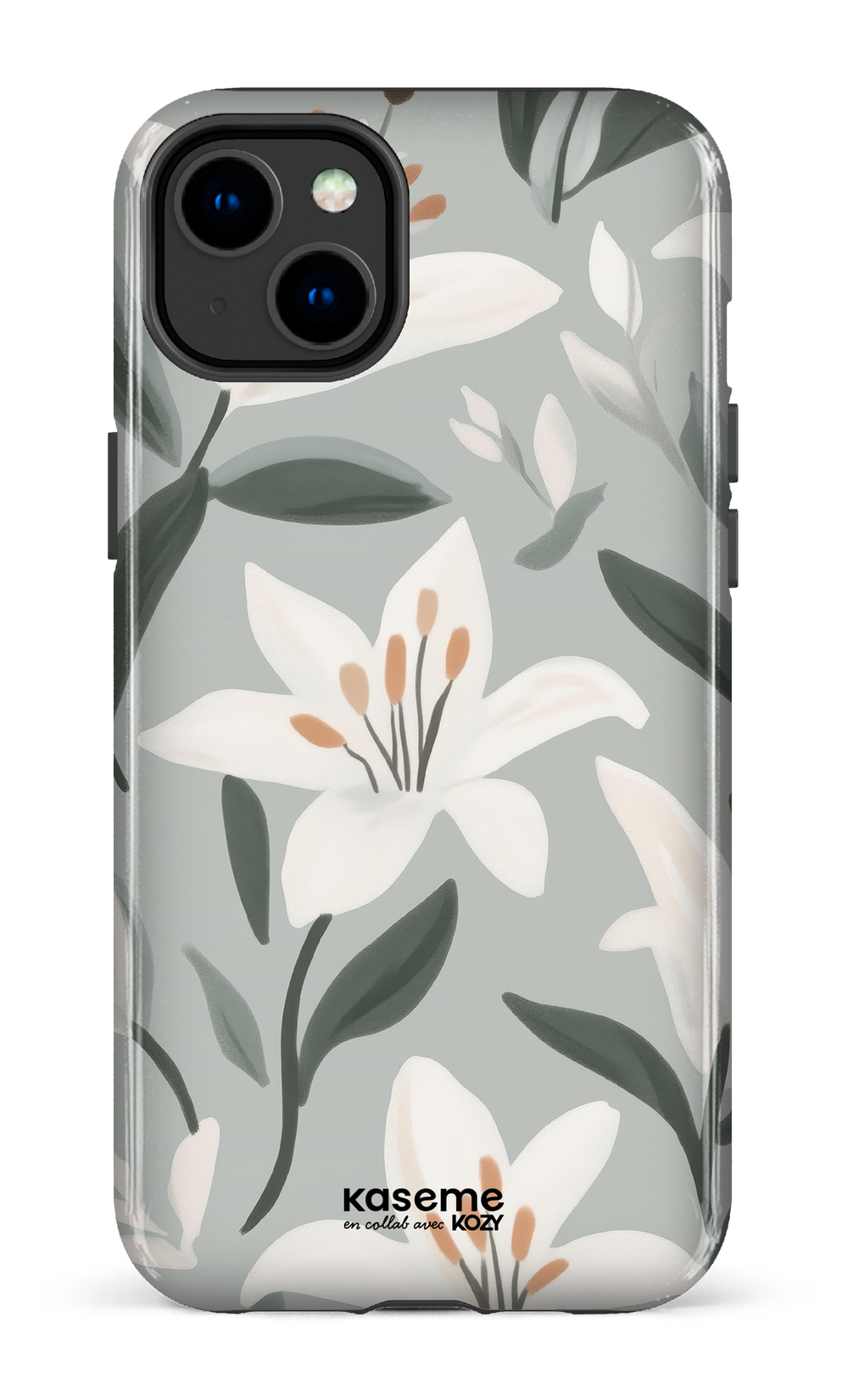 Étui impact pour cellulaire - La danse des lys bleu