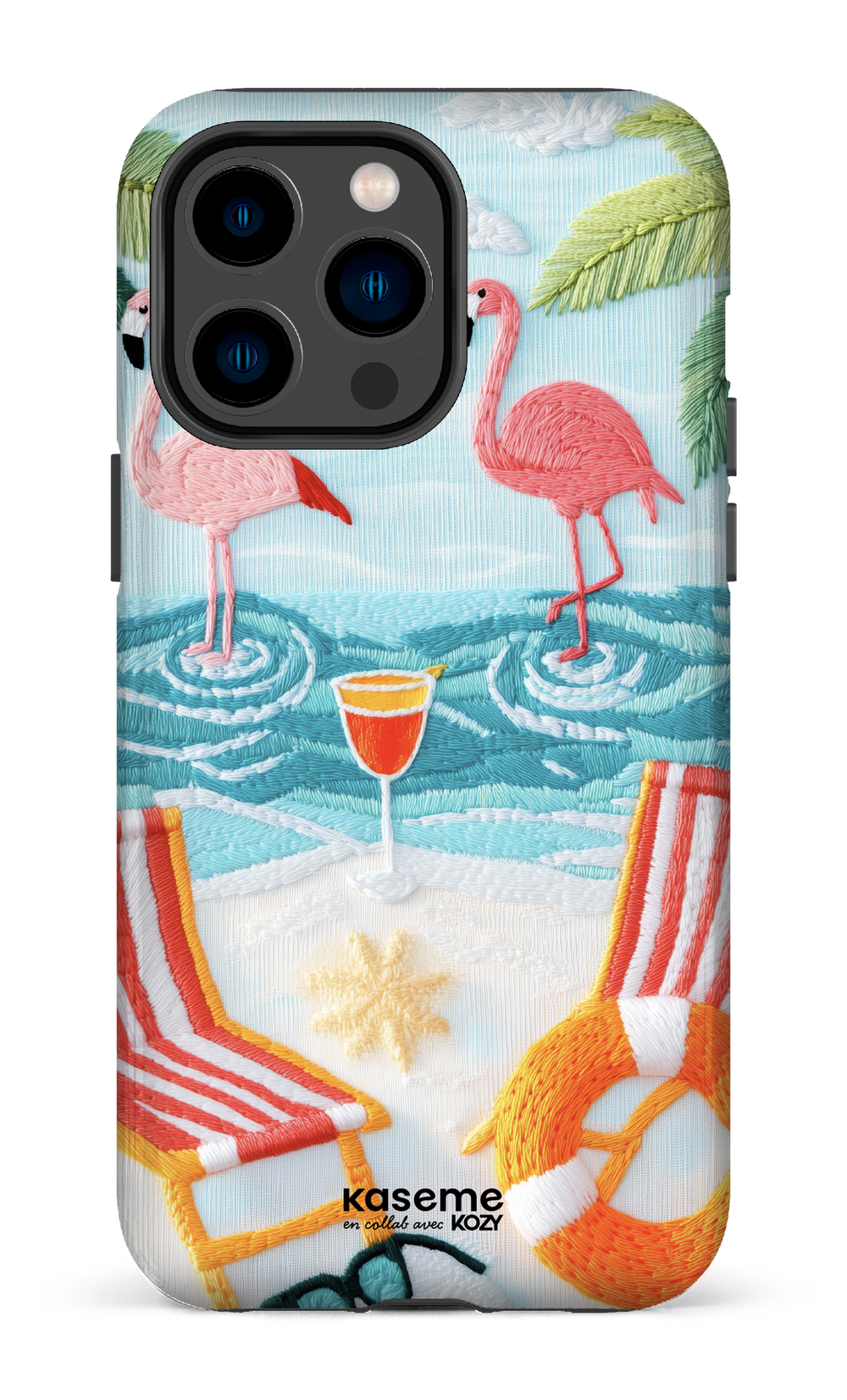 Étui impact pour cellulaire - Flamingo party