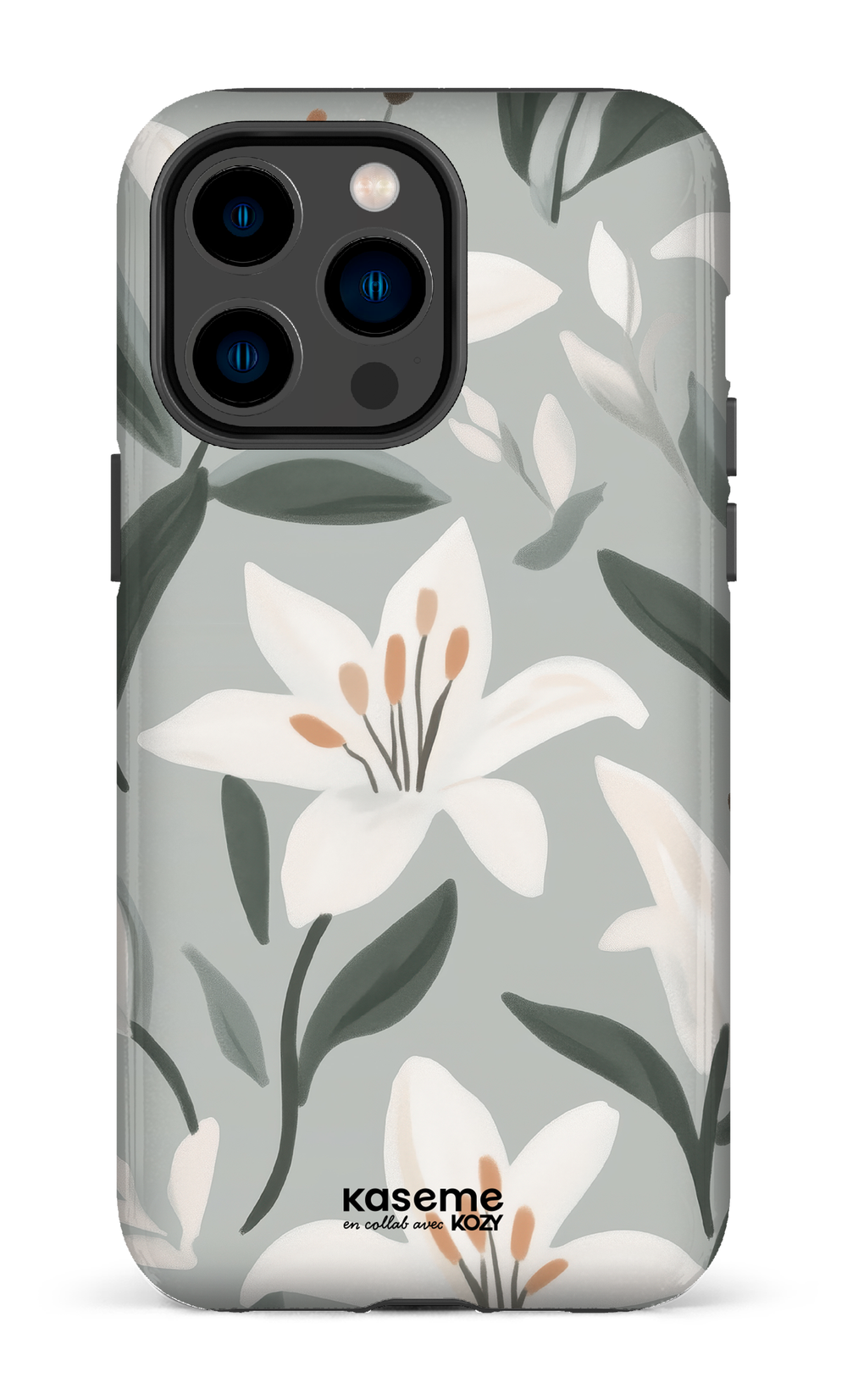 Étui impact pour cellulaire - La danse des lys bleu