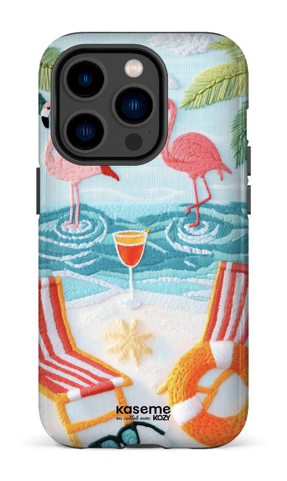 Étui impact pour cellulaire - Flamingo party