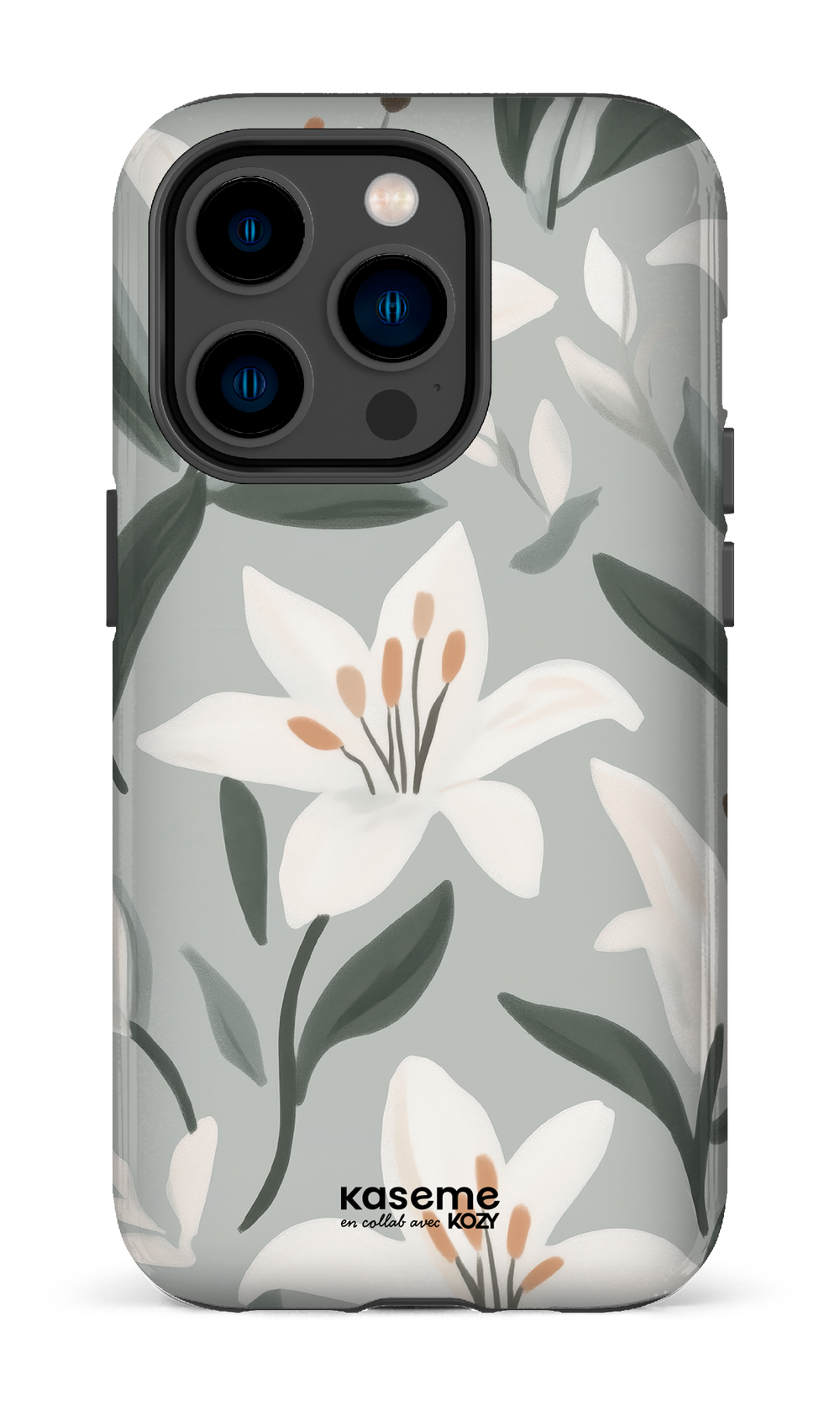 Étui impact pour cellulaire - La danse des lys bleu