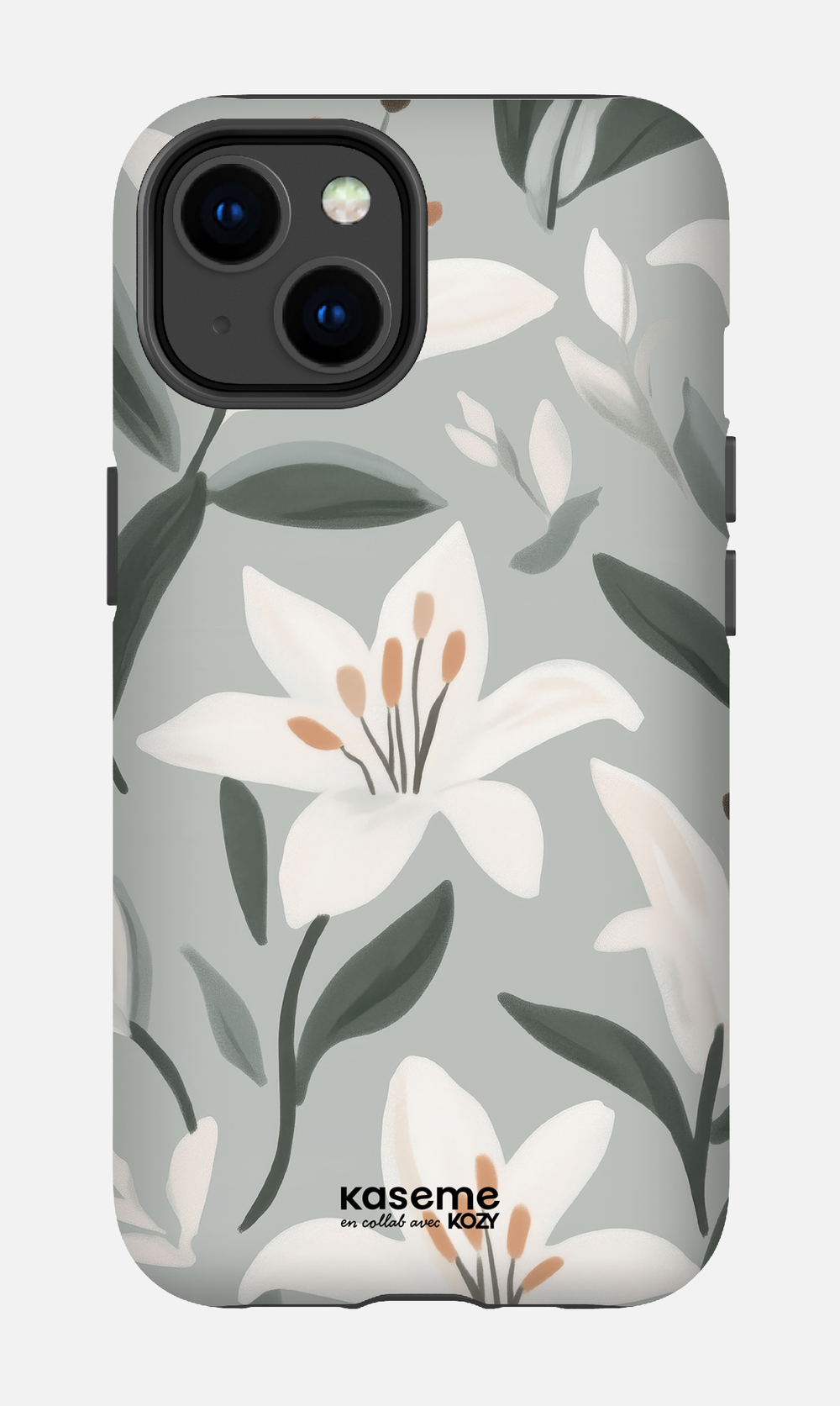 Étui impact pour cellulaire - La danse des lys bleu