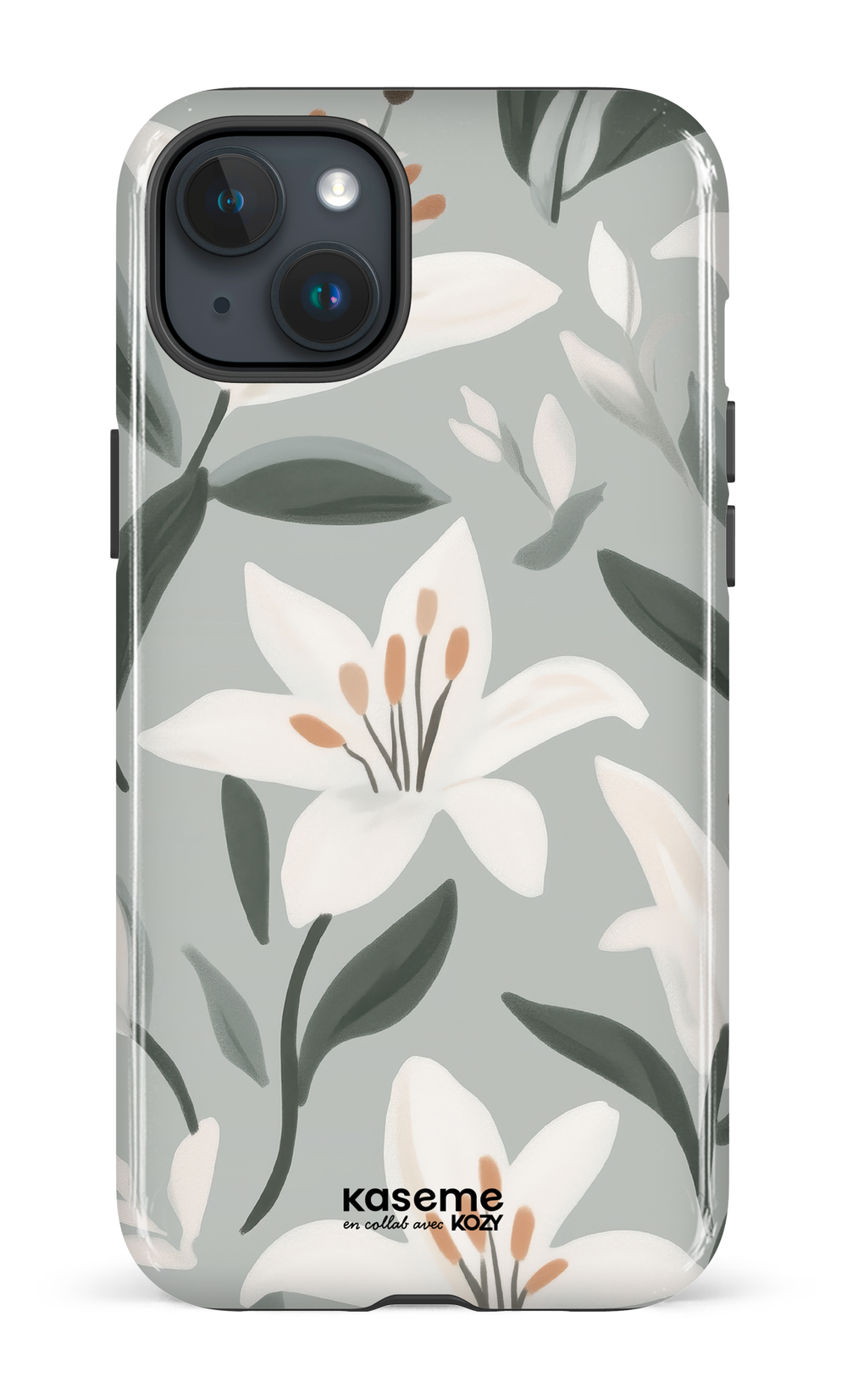 Étui impact pour cellulaire - La danse des lys bleu