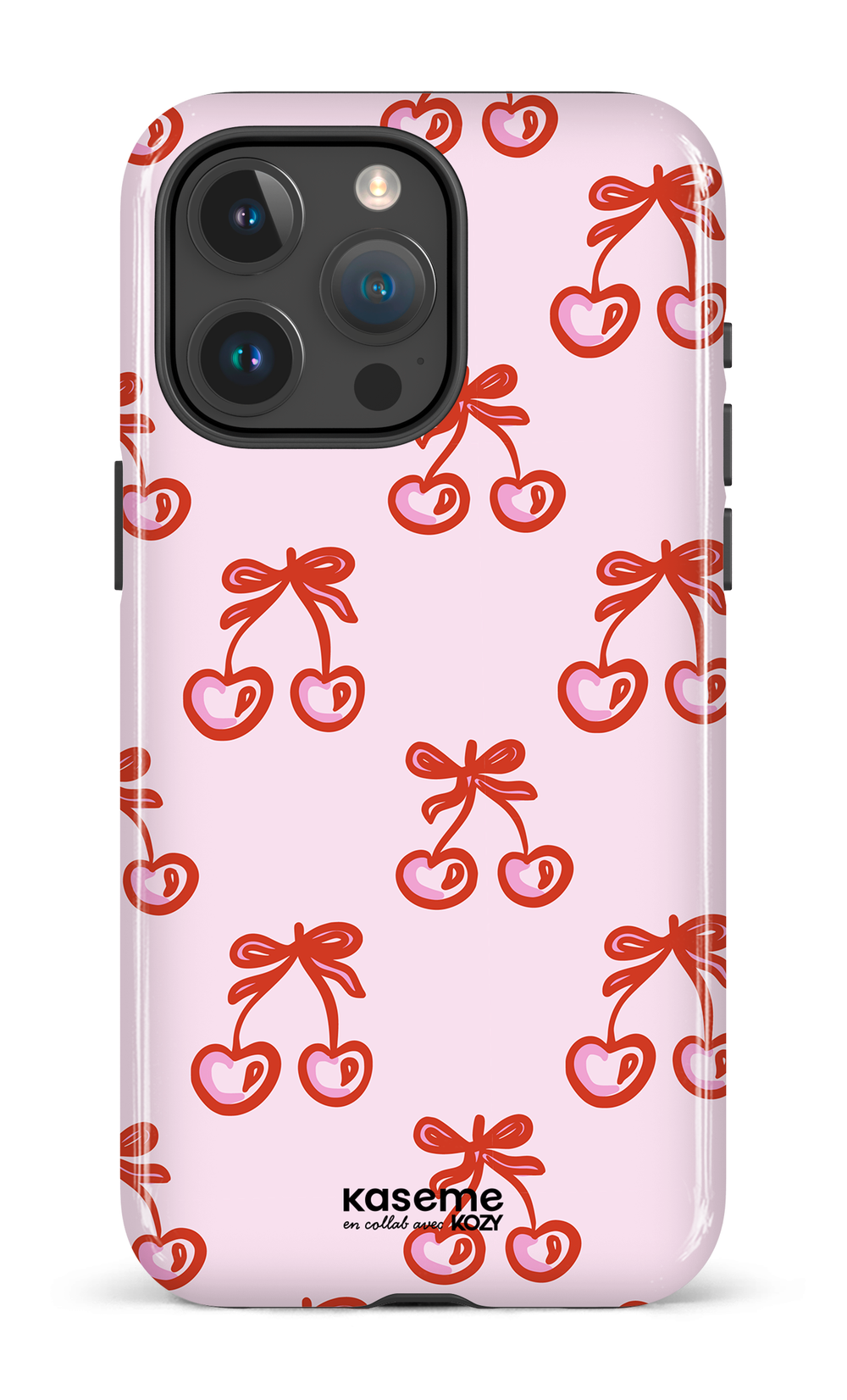 Étui impact pour cellulaire - Cerises bouclées