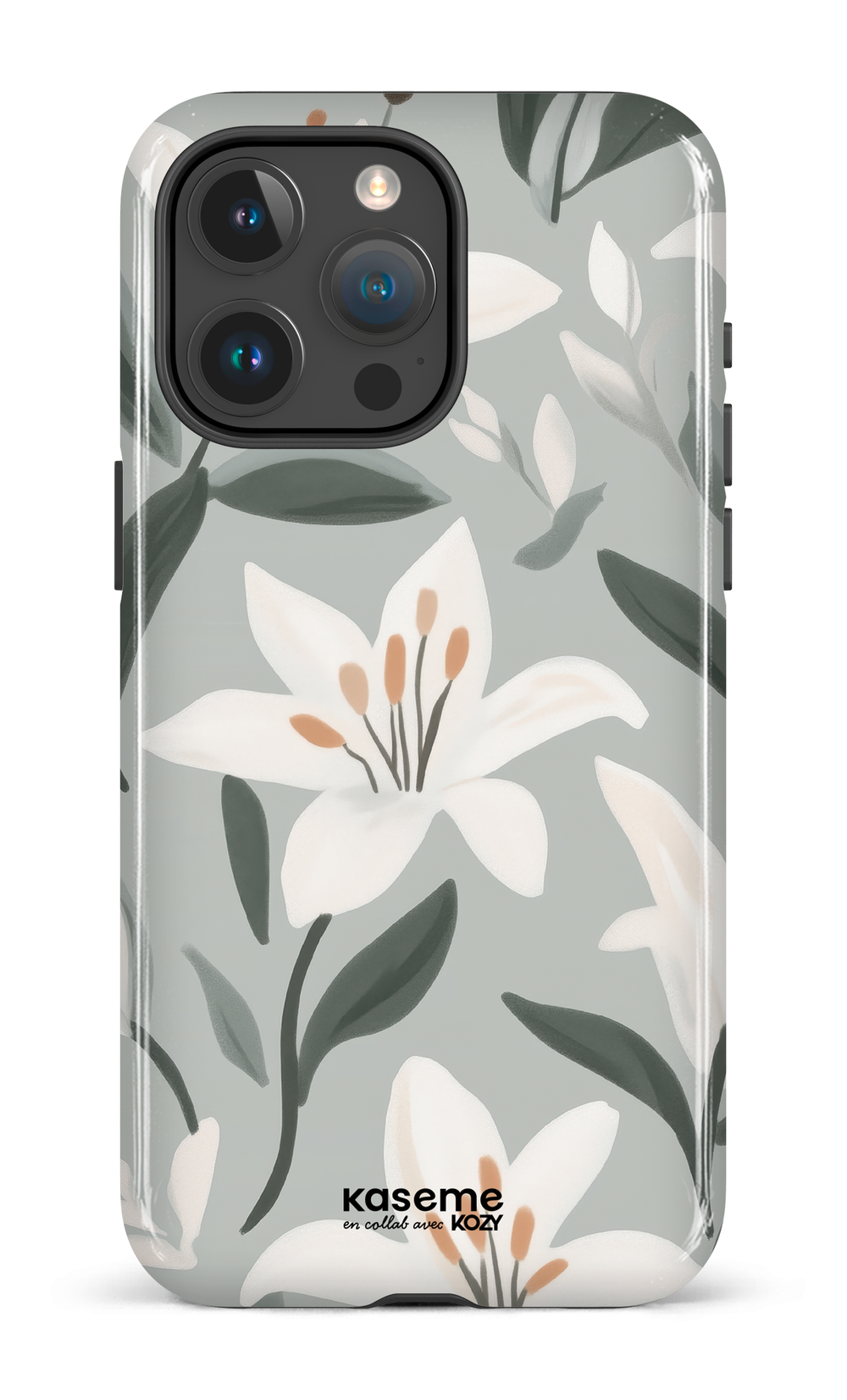 Étui impact pour cellulaire - La danse des lys bleu