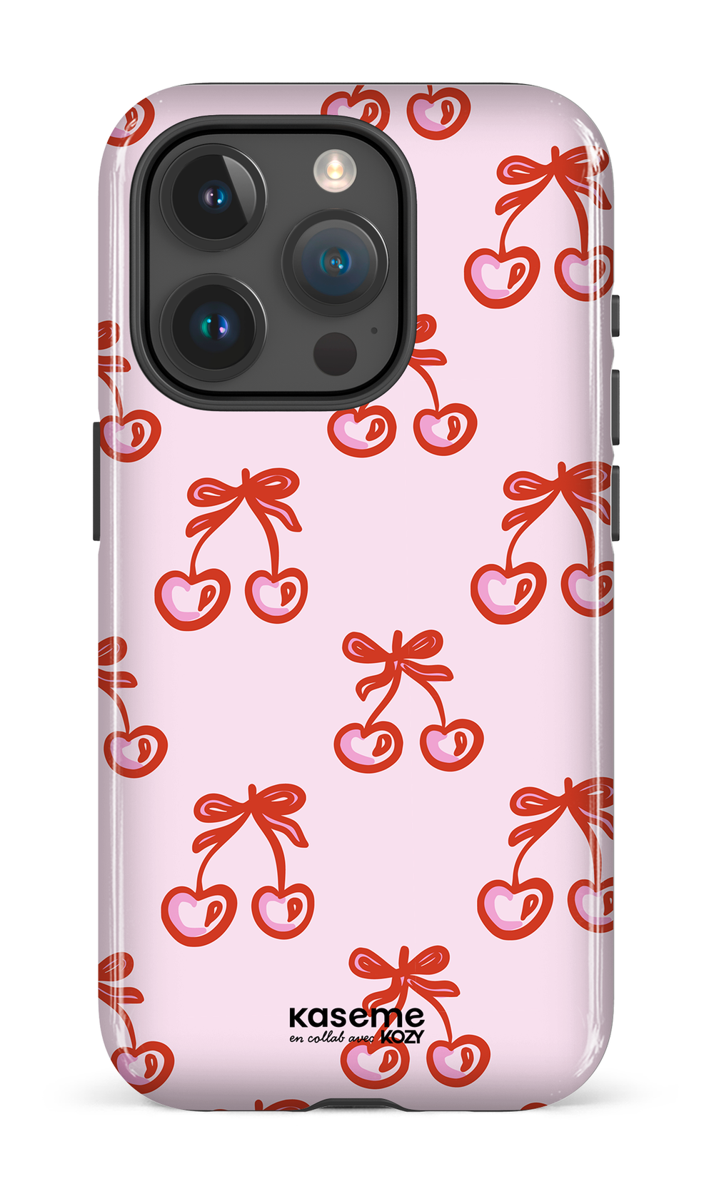 Étui impact pour cellulaire - Cerises bouclées