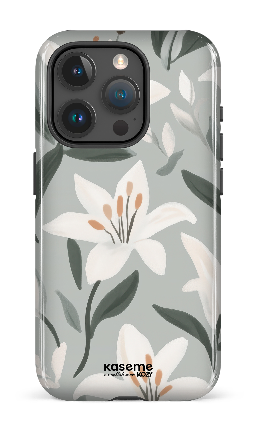 Étui impact pour cellulaire - La danse des lys bleu