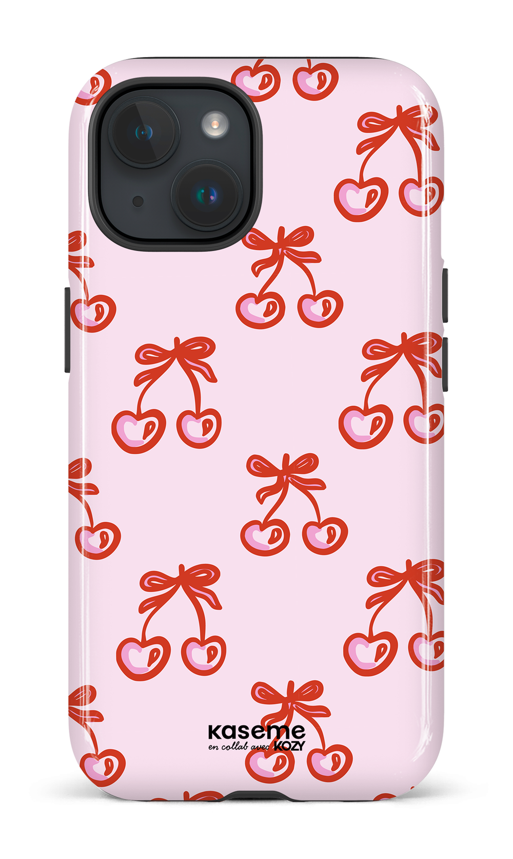 Étui impact pour cellulaire - Cerises bouclées