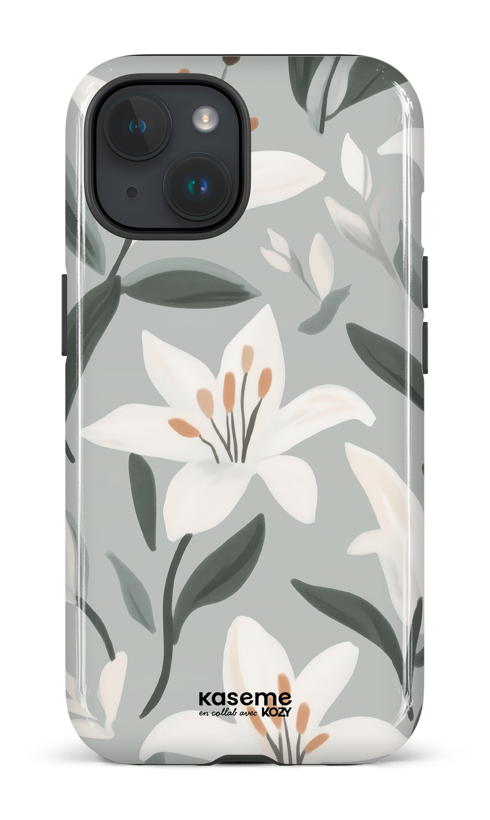 Étui impact pour cellulaire - La danse des lys bleu