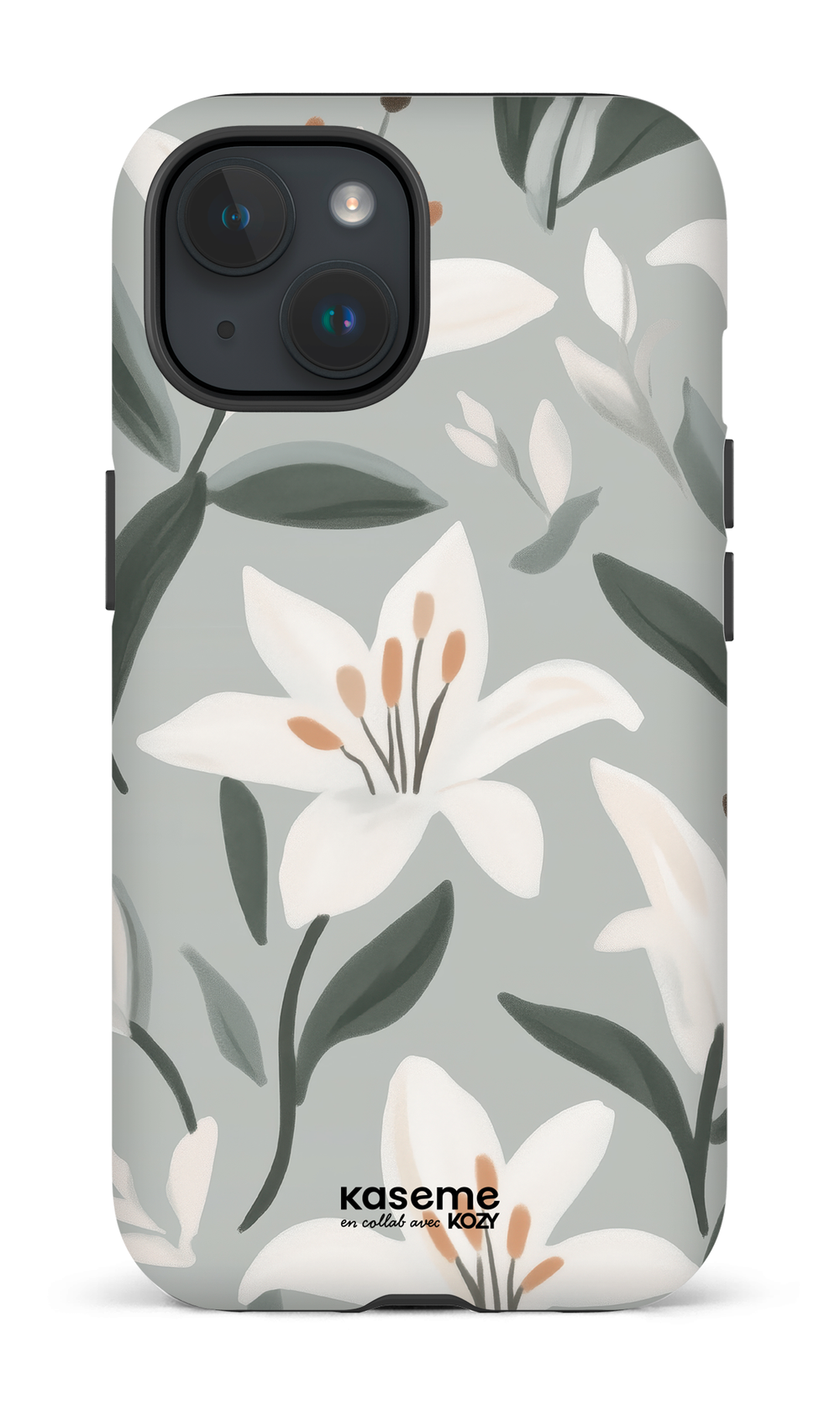 Étui impact pour cellulaire - La danse des lys bleu