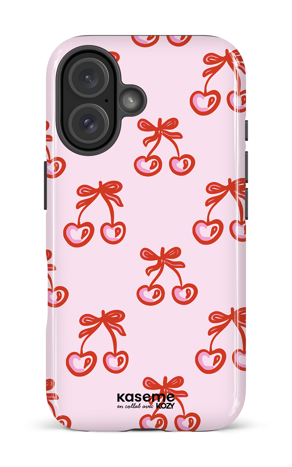 Étui impact pour cellulaire - Cerises bouclées