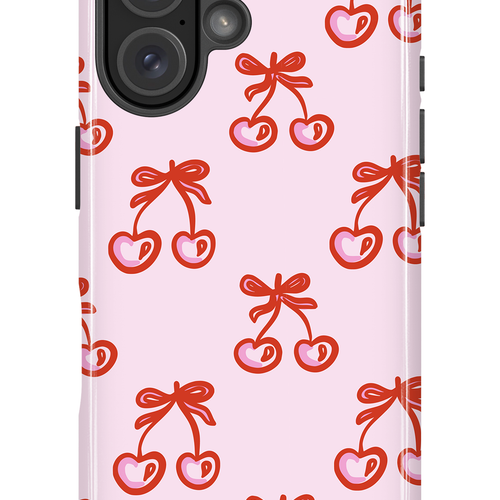 Étui impact pour cellulaire - Cerises bouclées