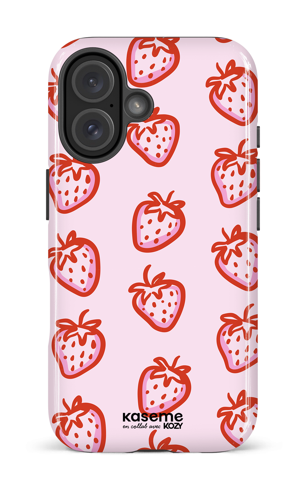 Étui impact pour cellulaire - Fraises en folie