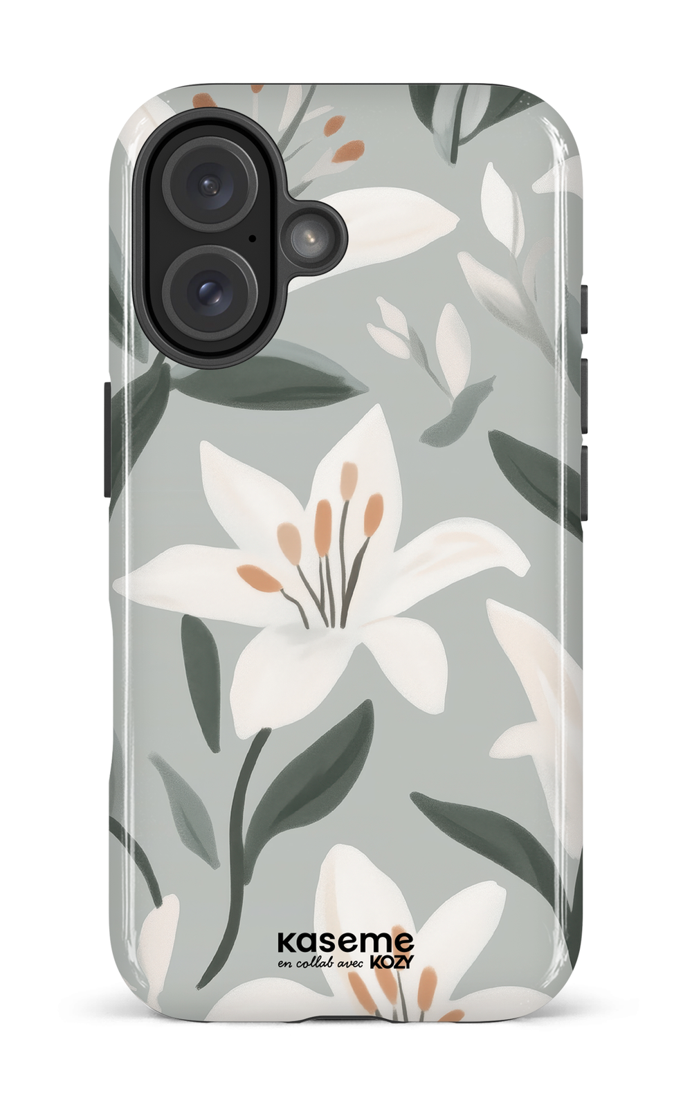 Étui impact pour cellulaire - La danse des lys bleu