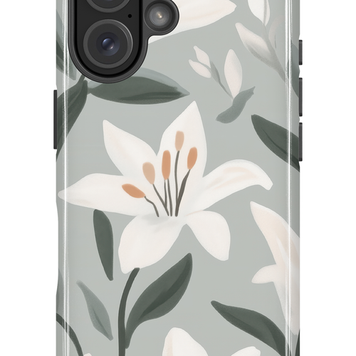 Étui impact pour cellulaire - La danse des lys bleu