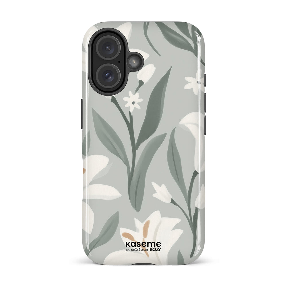 Étui impact pour cellulaire - La danse des lys sauge