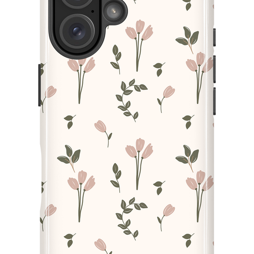 Étui impact pour cellulaire - Précieuses tulipes