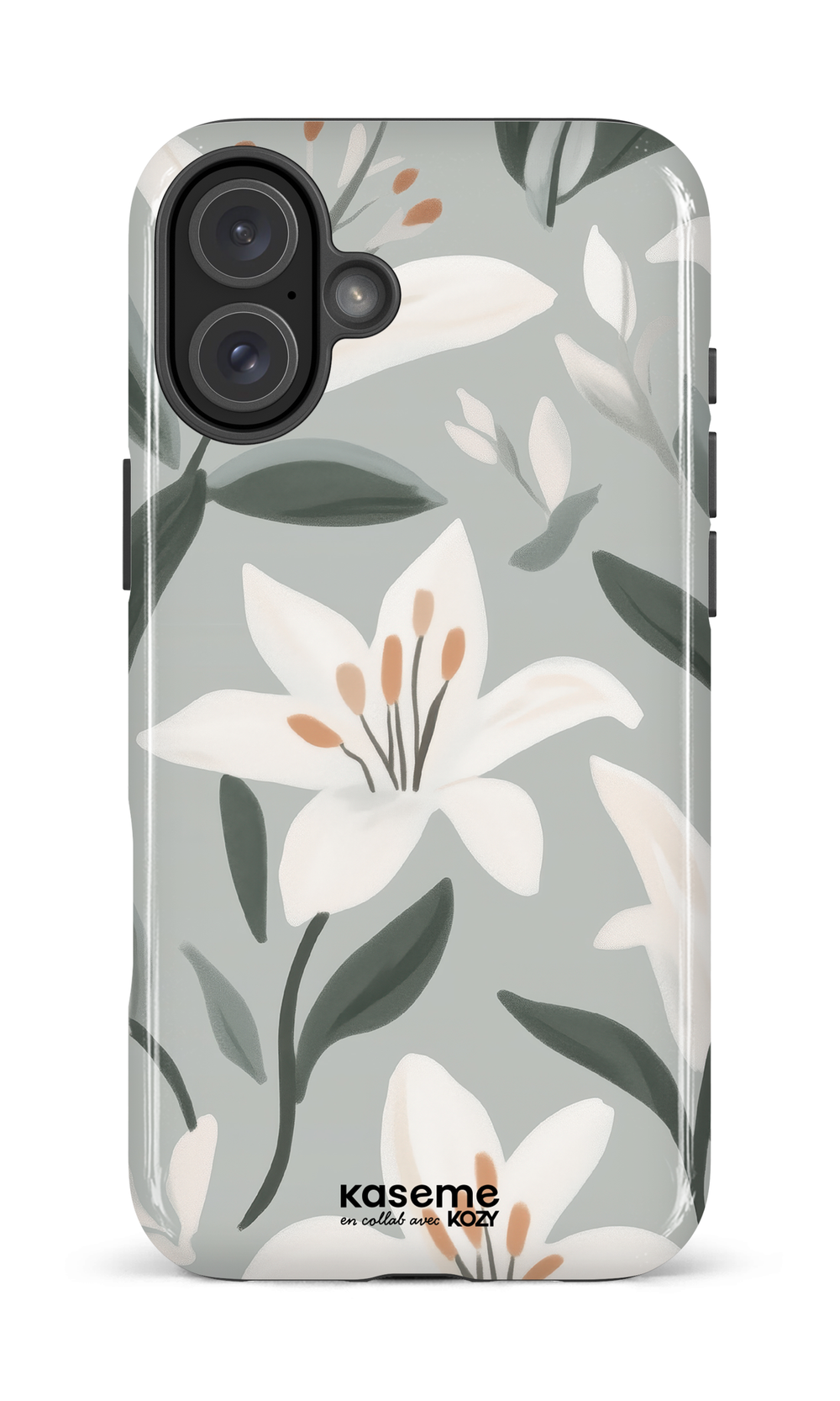 Étui impact pour cellulaire - La danse des lys bleu