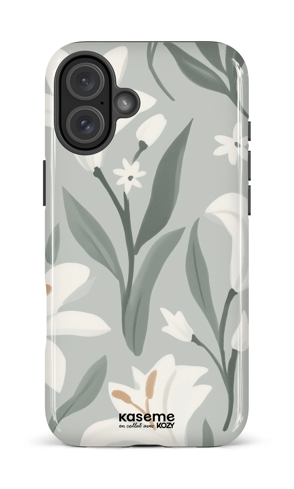Étui impact pour cellulaire - La danse des lys sauge