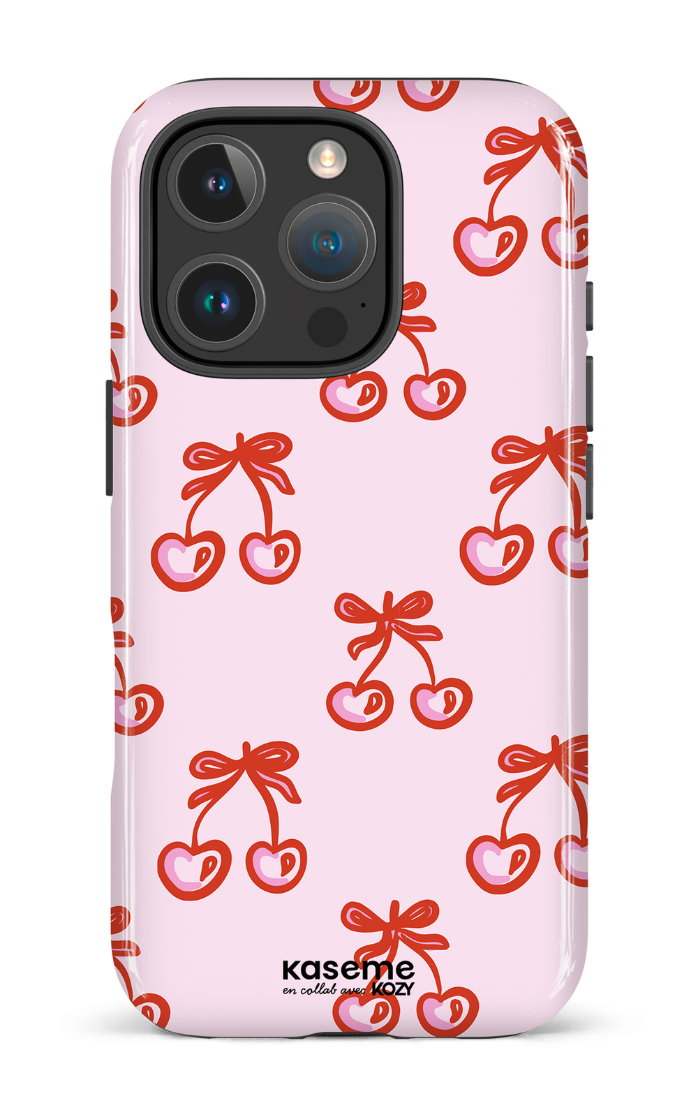 Étui impact pour cellulaire - Cerises bouclées