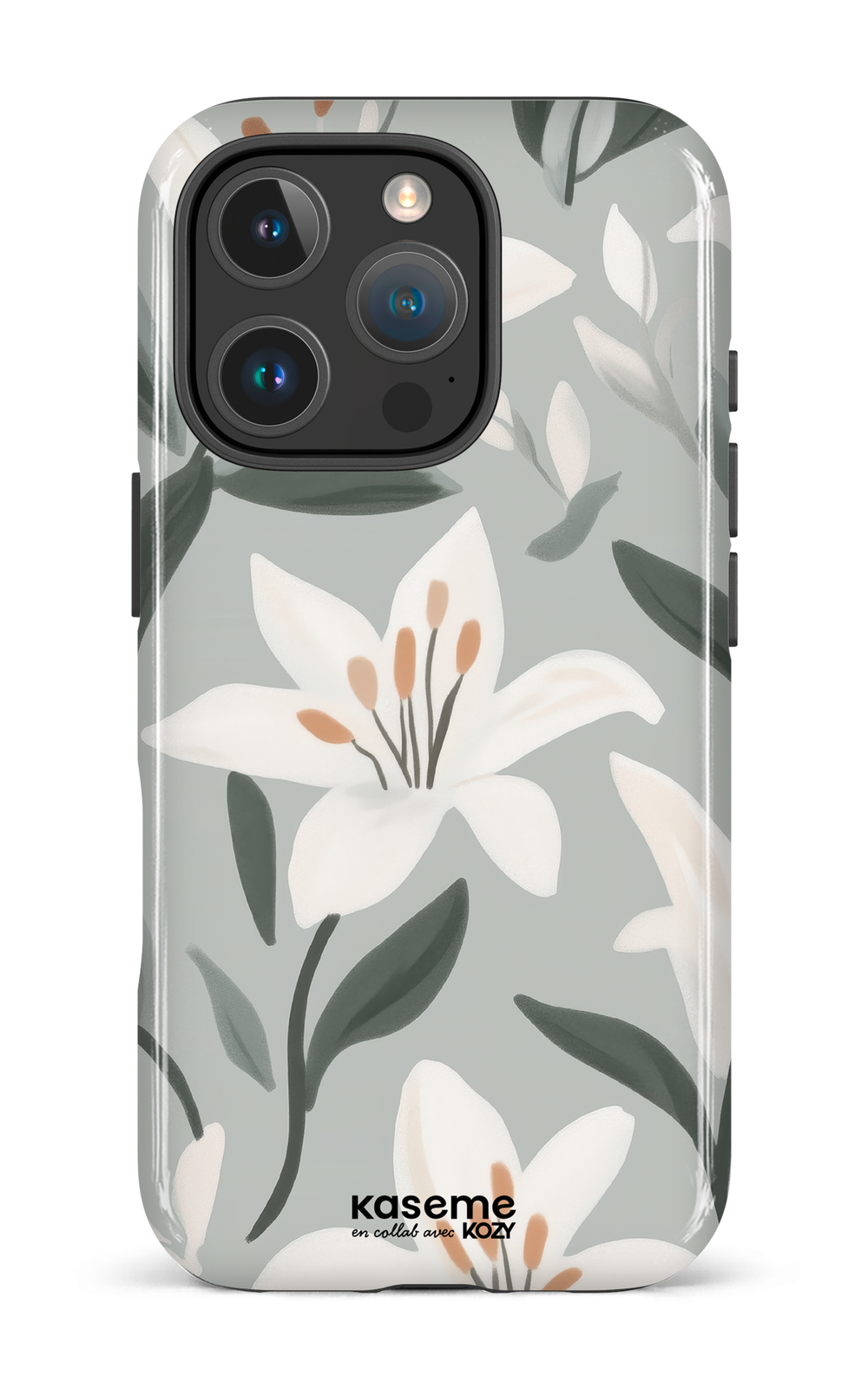 Étui impact pour cellulaire - La danse des lys bleu