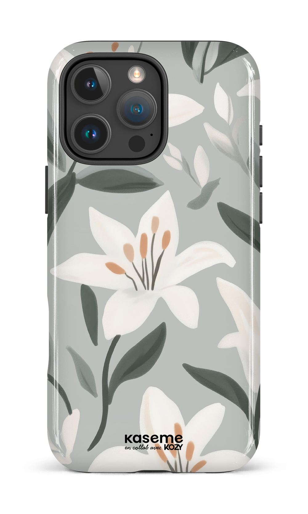 Étui impact pour cellulaire - La danse des lys bleu