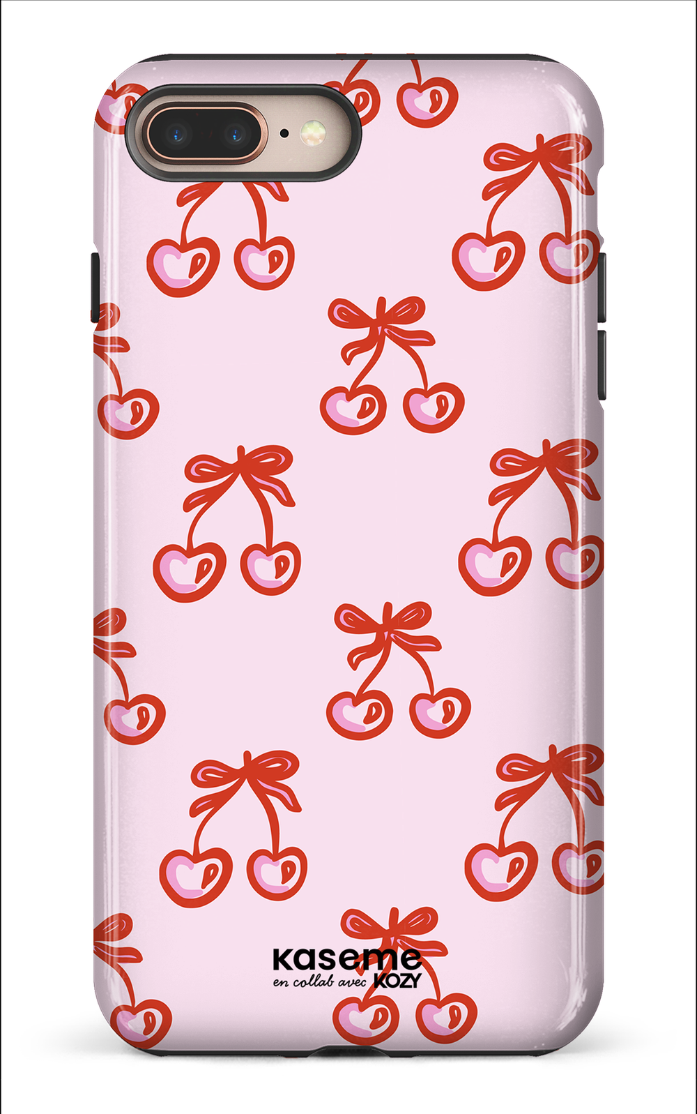 Étui impact pour cellulaire - Cerises bouclées