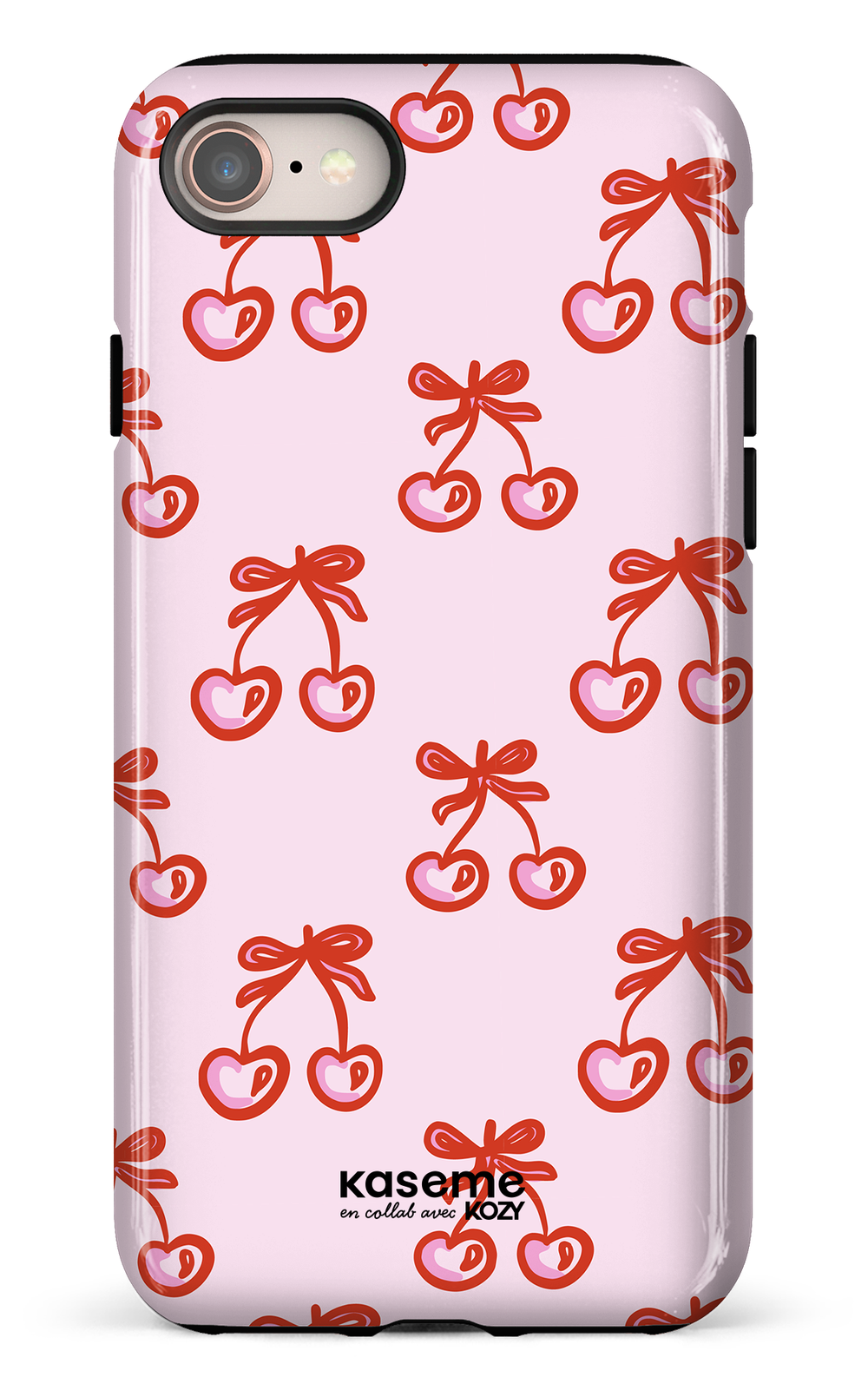 Étui impact pour cellulaire - Cerises bouclées