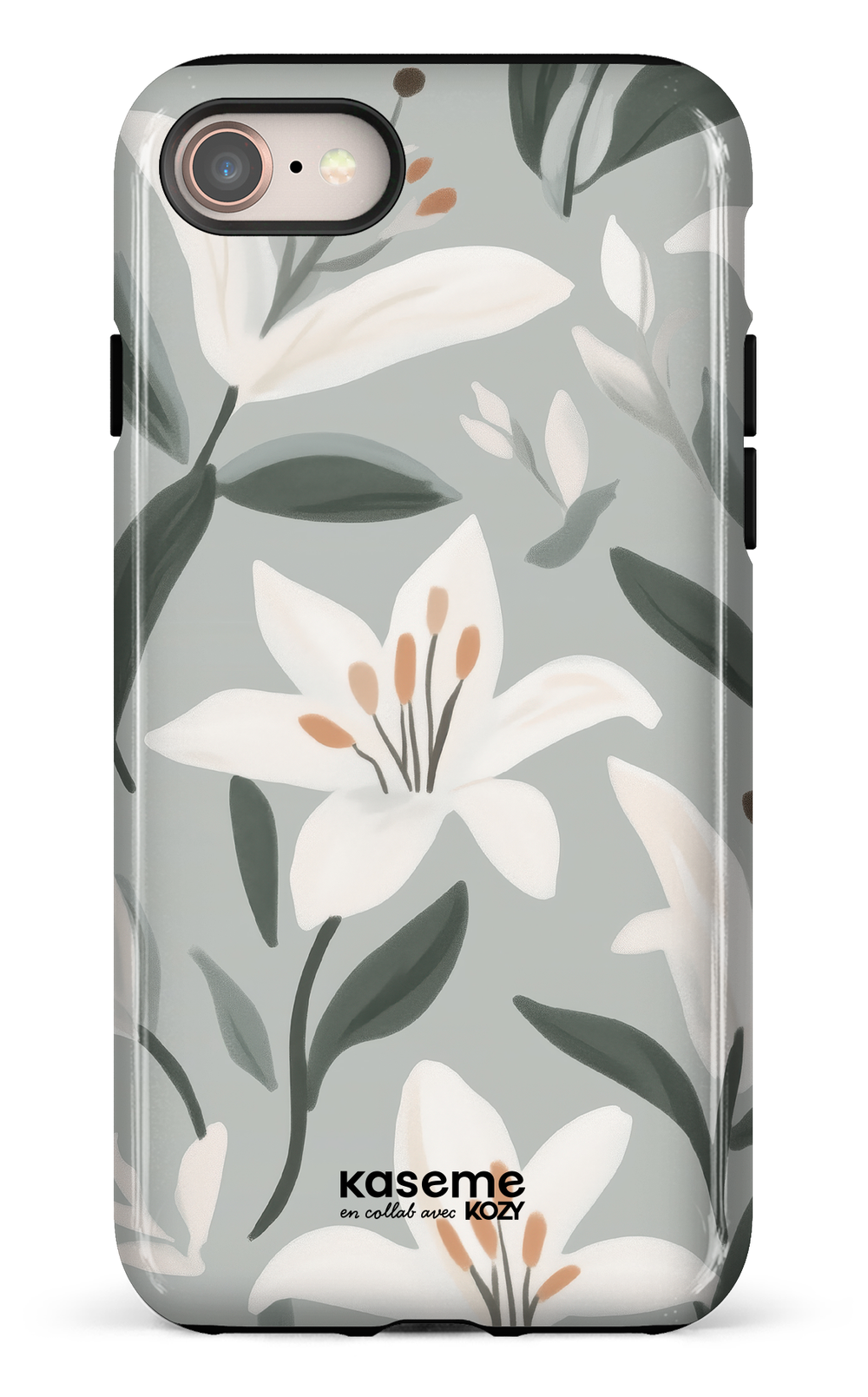 Étui impact pour cellulaire - La danse des lys bleu