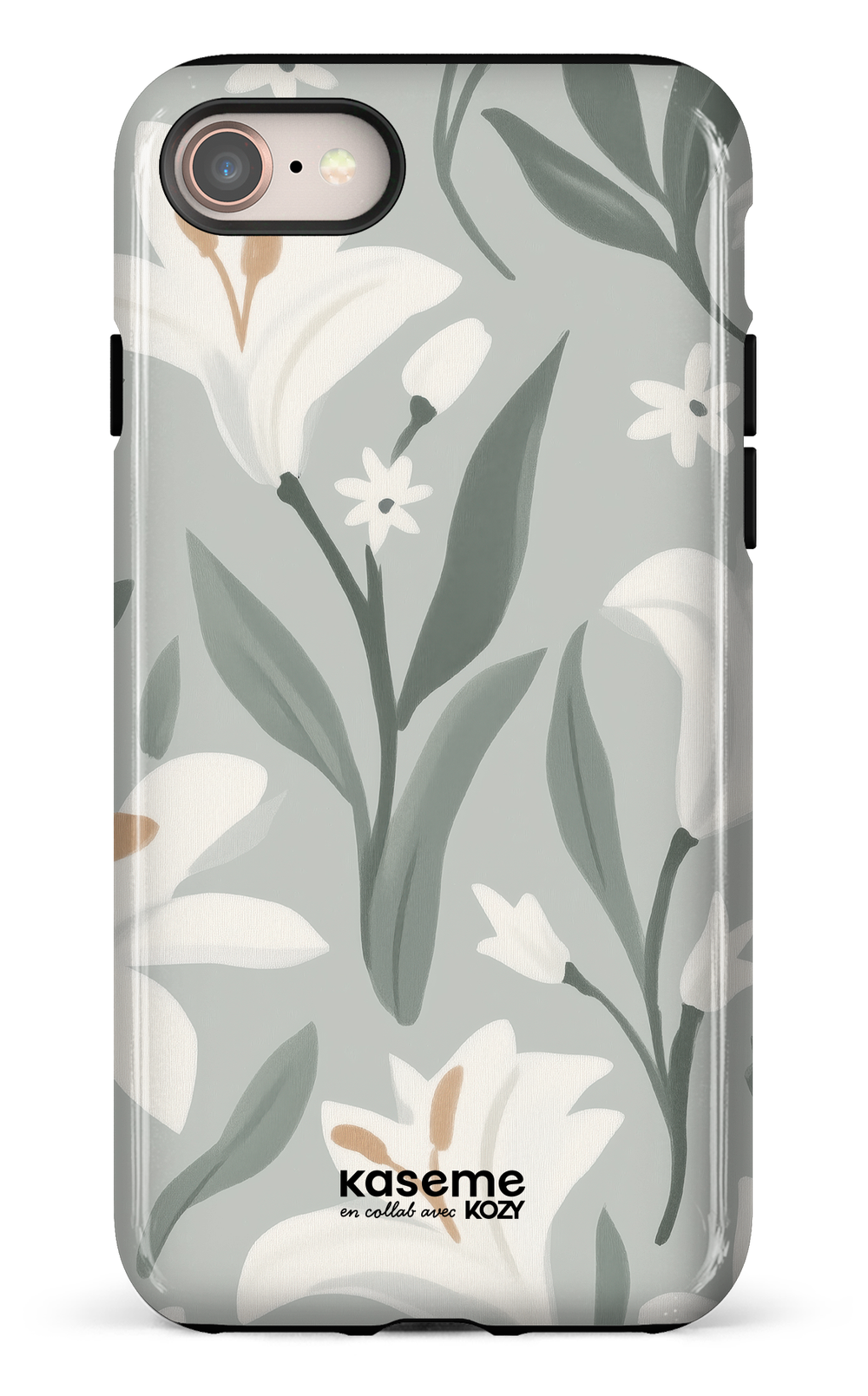 Étui impact pour cellulaire - La danse des lys sauge