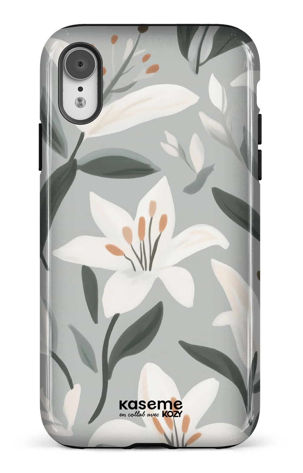 Étui impact pour cellulaire - La danse des lys bleu