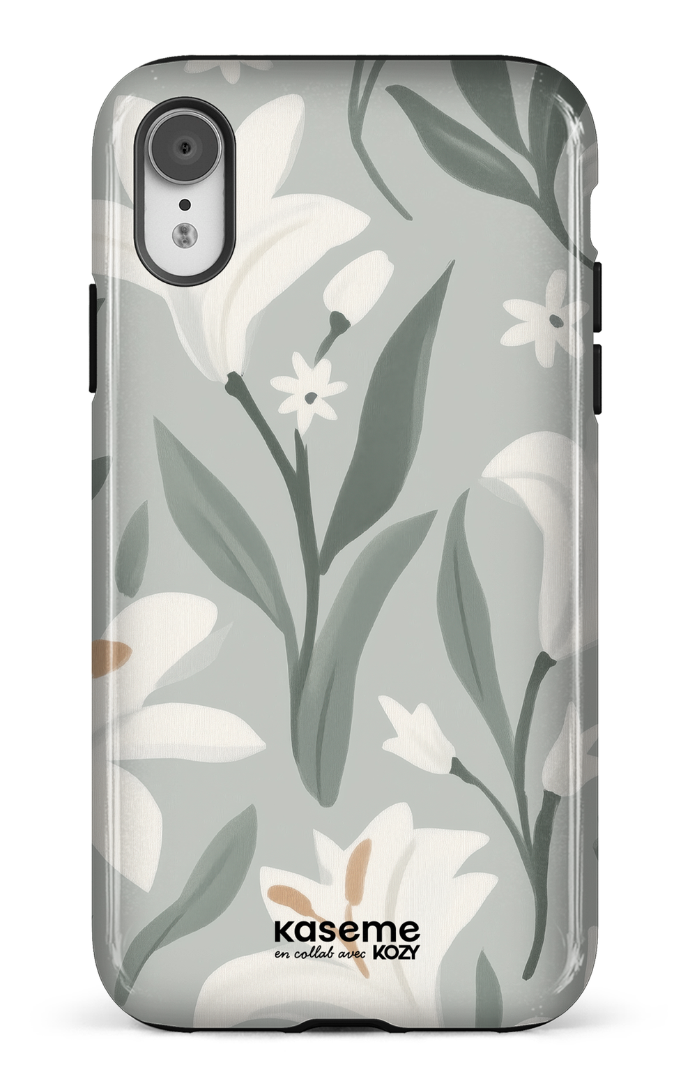 Étui impact pour cellulaire - La danse des lys sauge