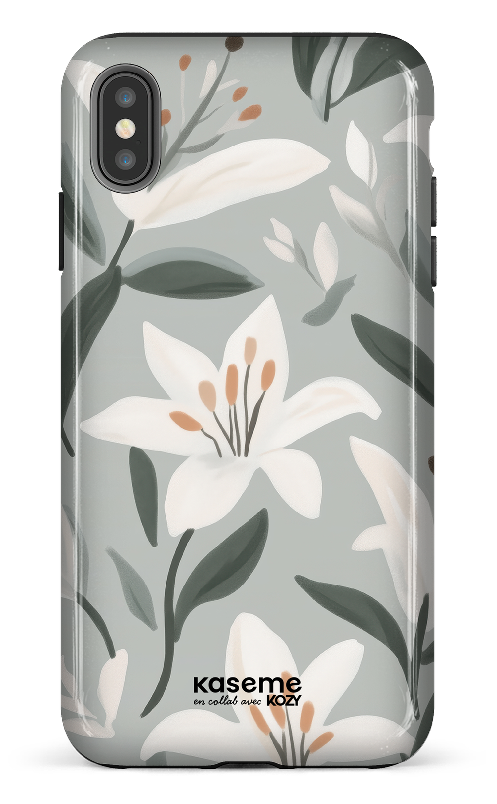 Étui impact pour cellulaire - La danse des lys bleu