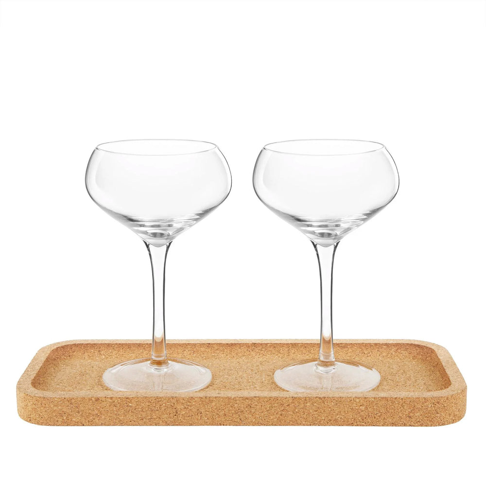 Set of glasses & tray - Espresso martini