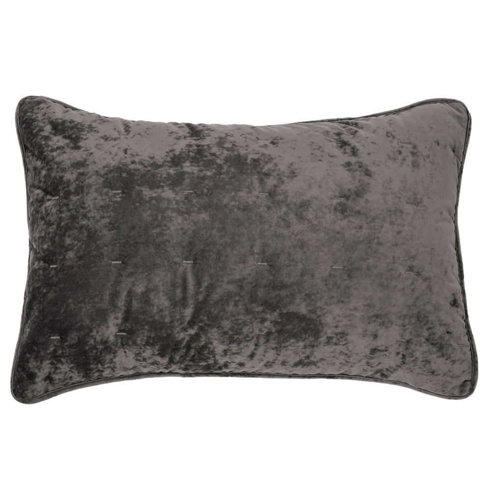 Gray velvet pillow cover - Lounge
