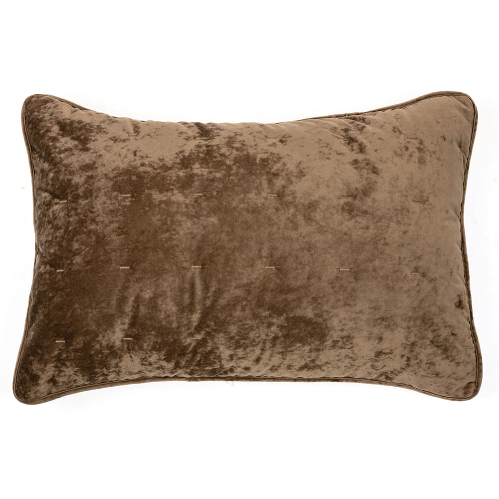 Taupe velvet pillow cover - Lounge