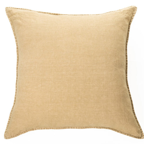 European beige cushion - Linen Stone Wash