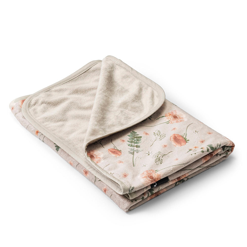 Couverture en velours - Meadow Blossom