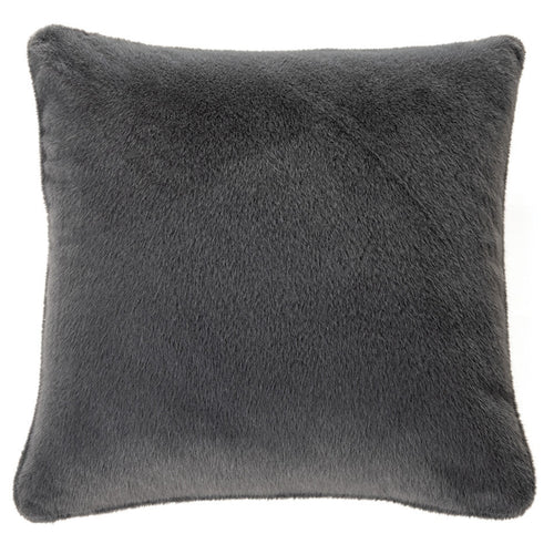 Coussin européen en fausse fourrure gris - Polux