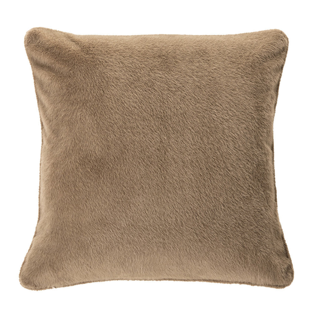 Standard faux fur cushion taupe - Polux