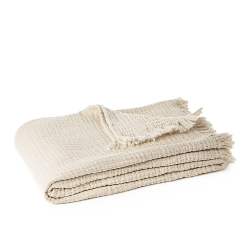 Jeté en mousseline crème - Popeye