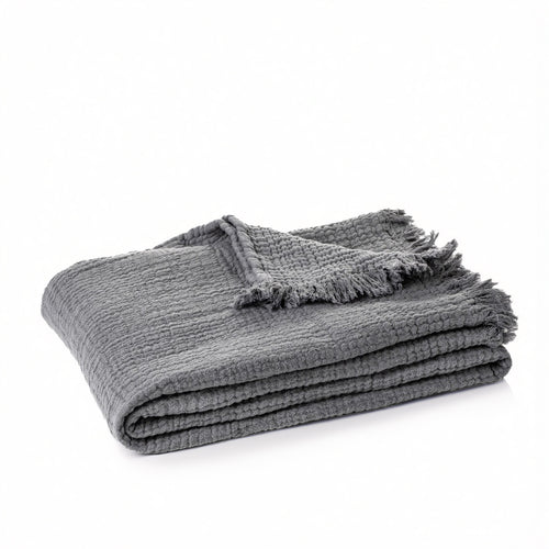 Jeté en mousseline gris - Popeye