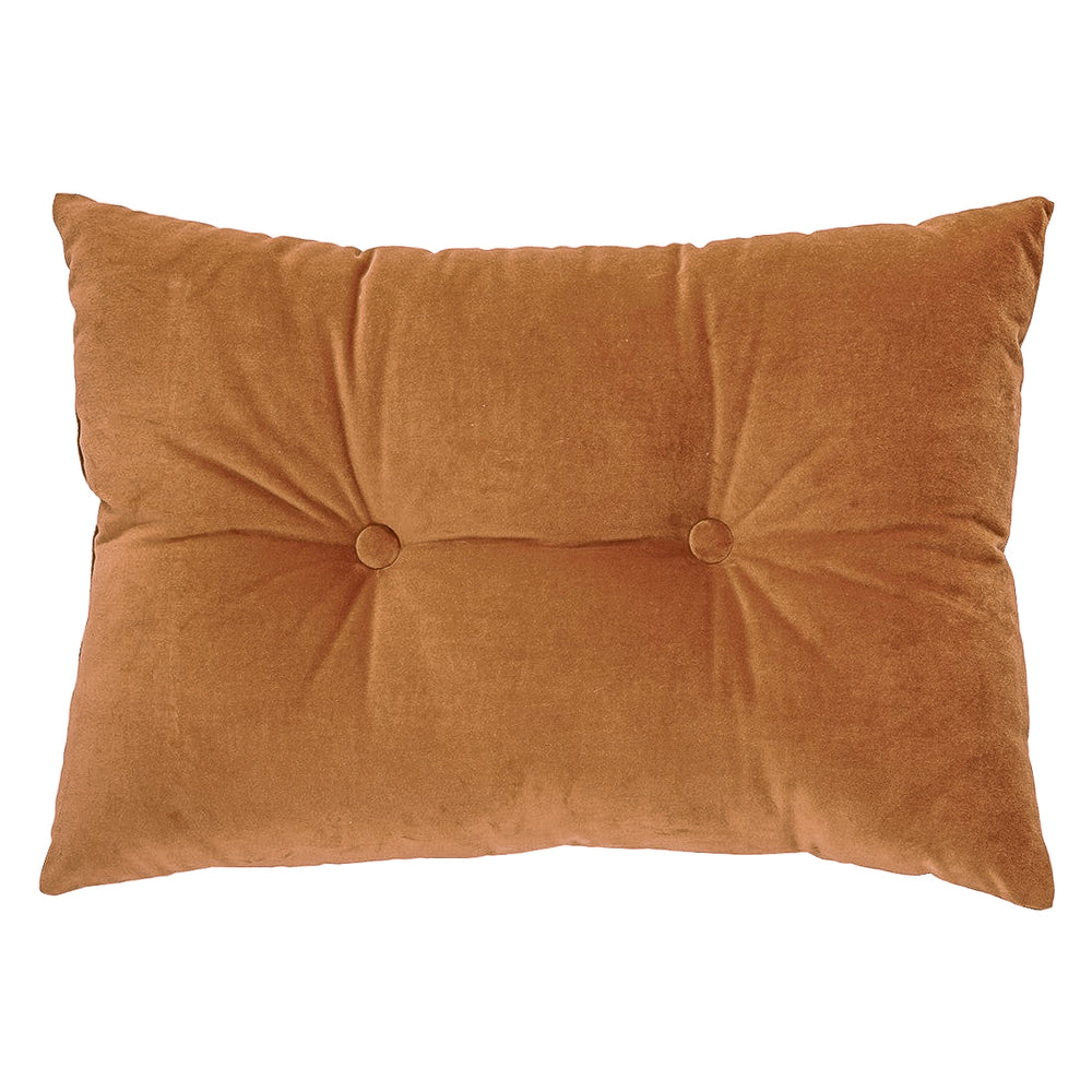 Brown velvet rectangular cushion - Riad